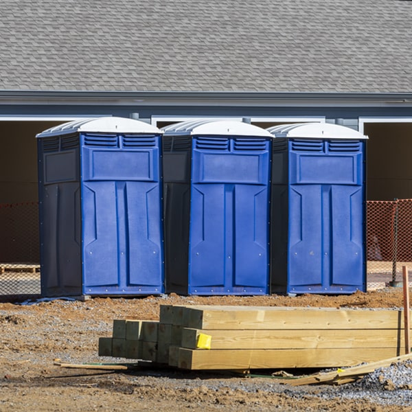 what is the maximum capacity for a single porta potty in Claremont